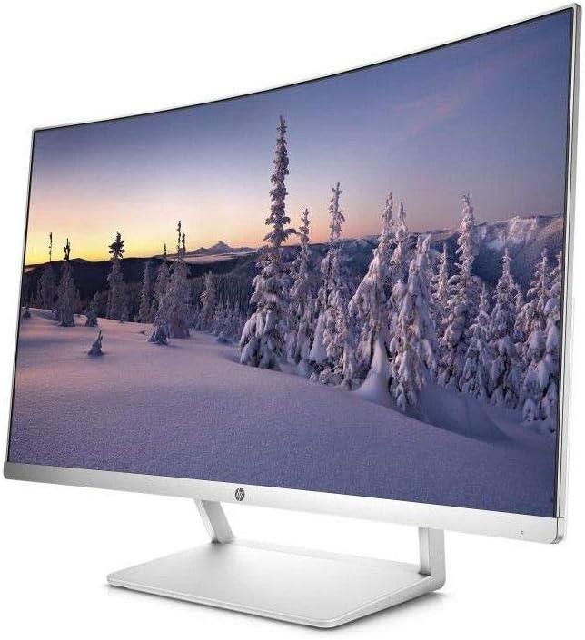 HP 27 Ecran PC incurvé Full HD 27" Argent/Blanc